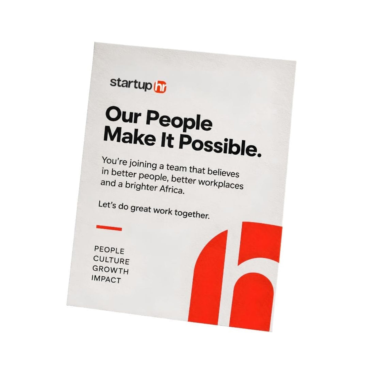 Founder's welcome note branded with your company logo, view 2