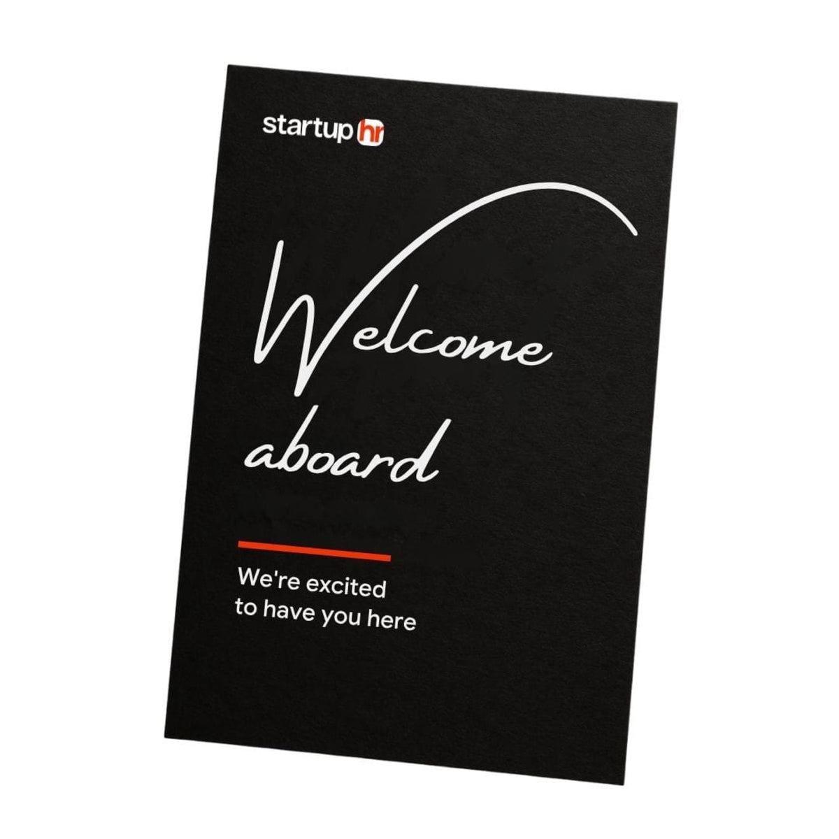 Founder's welcome note branded with your company logo